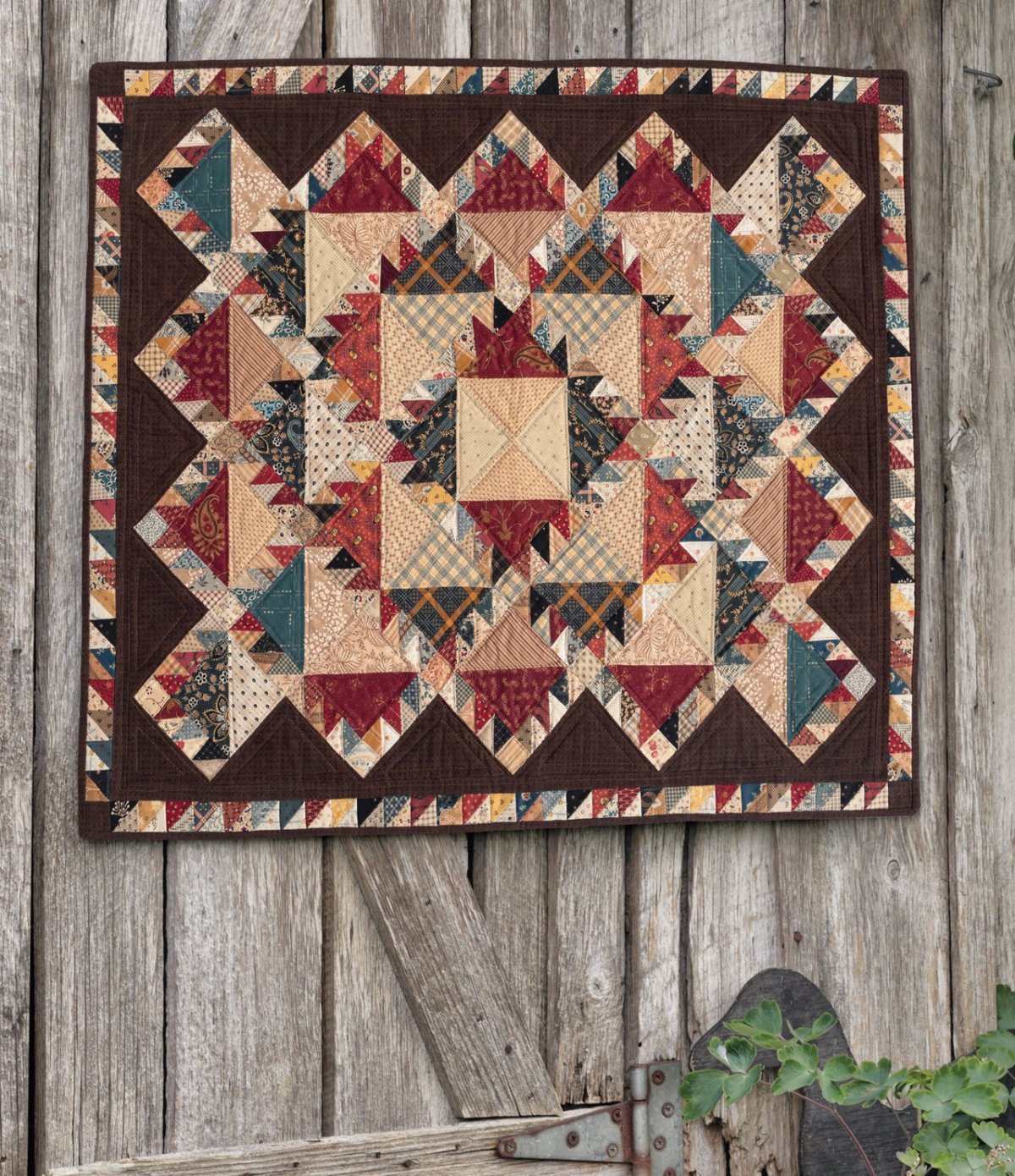 Японский пэчворк панно домики фото