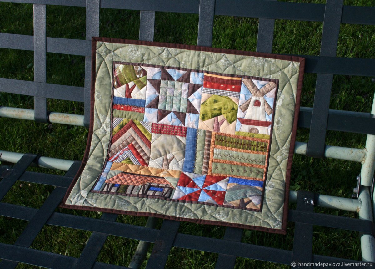 Лоскутное панно на стену