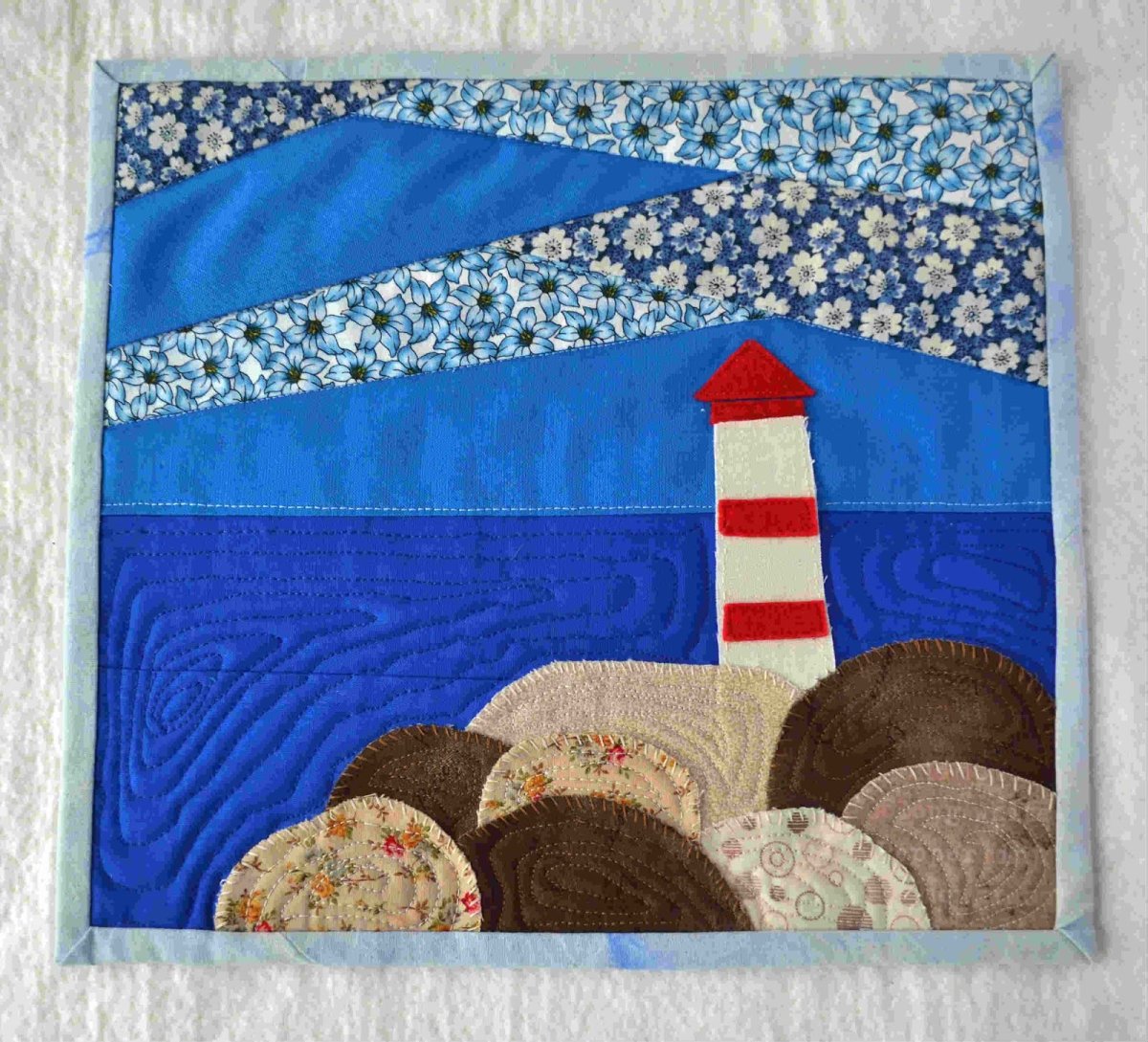 Блок кораблик пэчворк