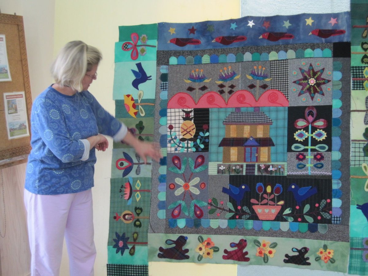 Мастер-класс лоскутное панно с большими принтами