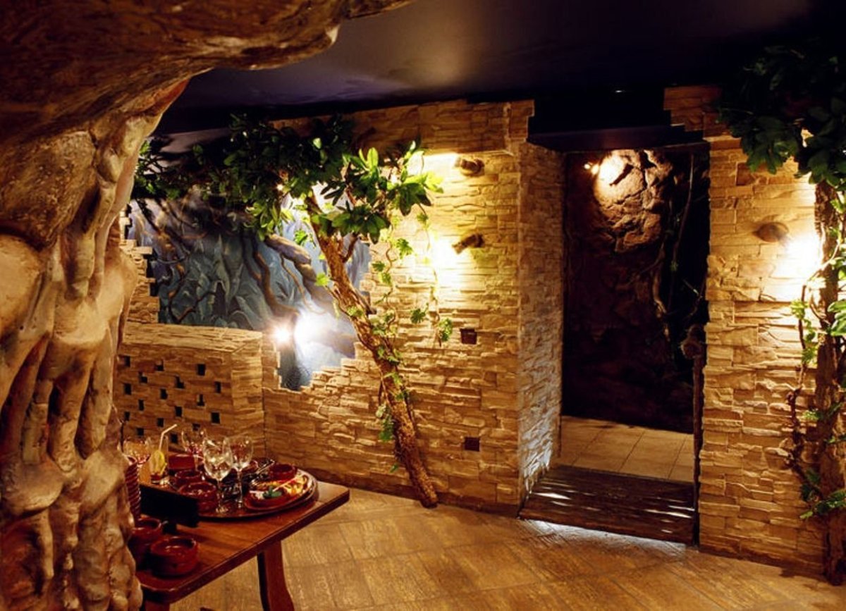 Освещение в кальянной в стиле лофт