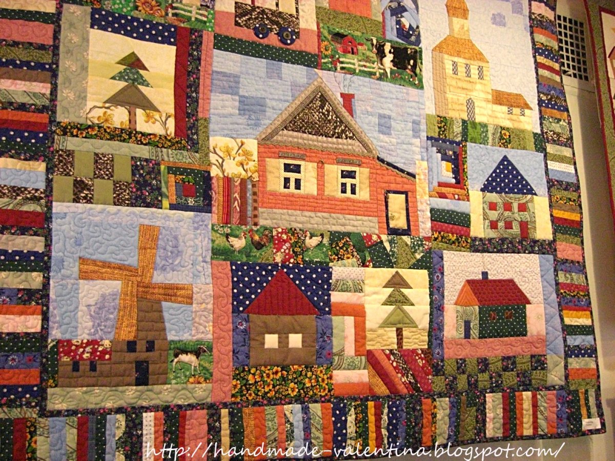 Лоскутная мозаика из ткани