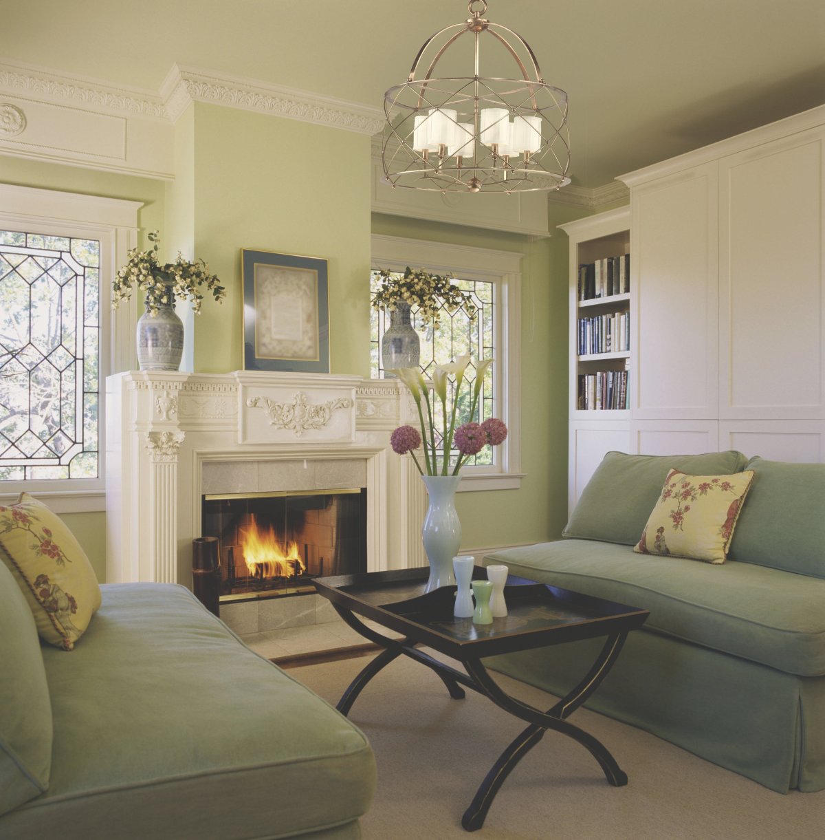 Фисташковый цвет стен