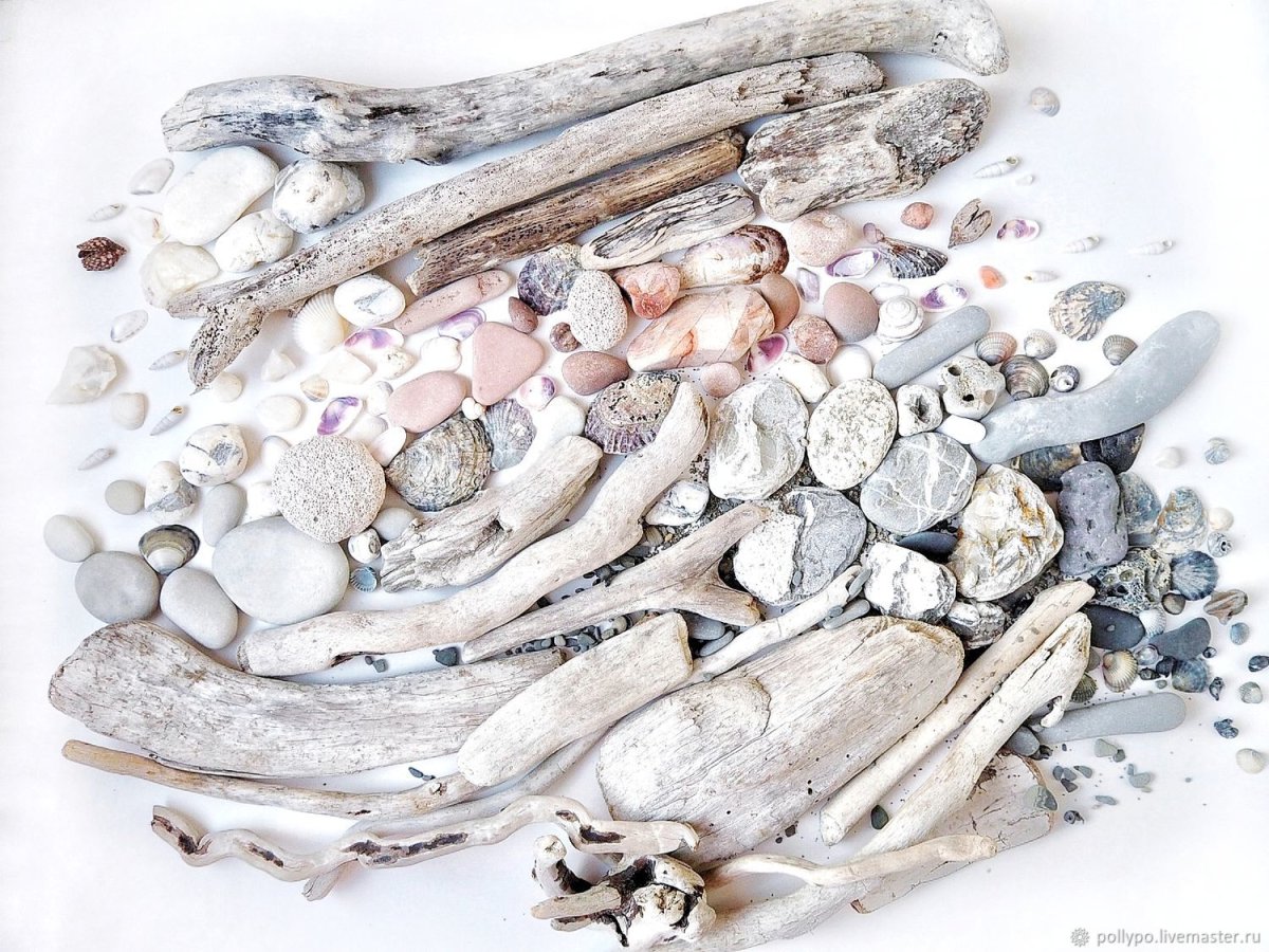 Декор с ракушек и камней