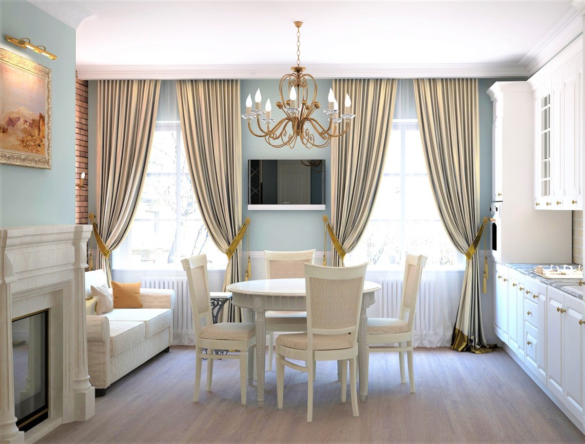 Шторы во французском стиле