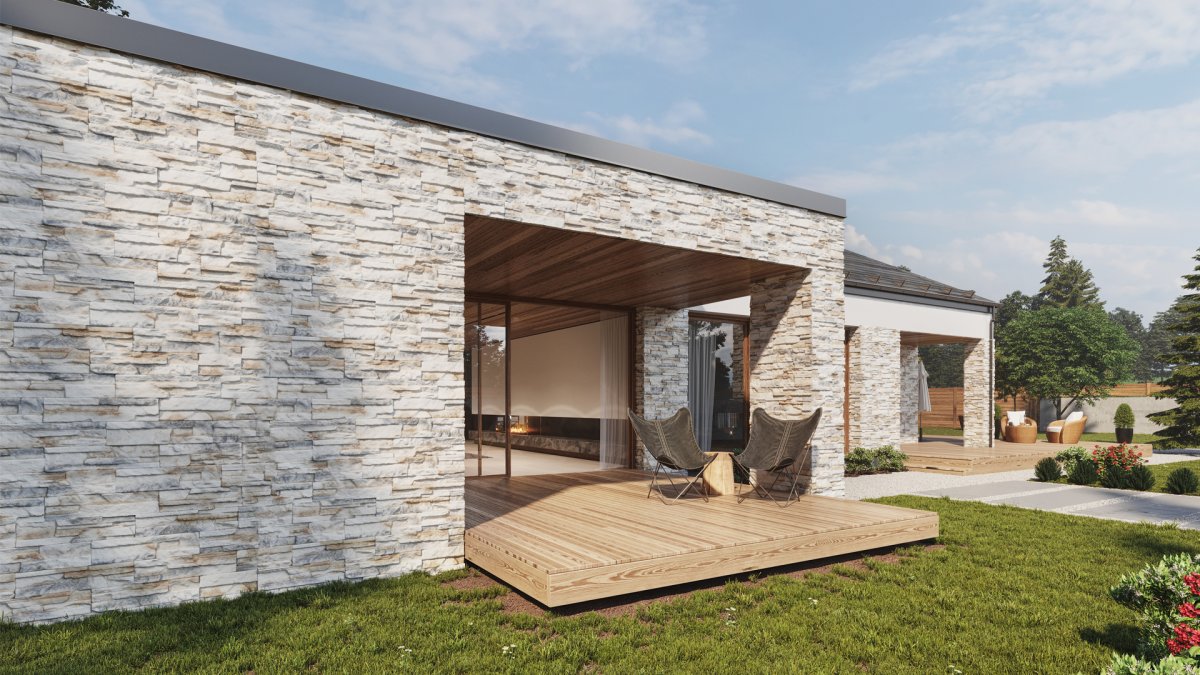 Дом из сланца