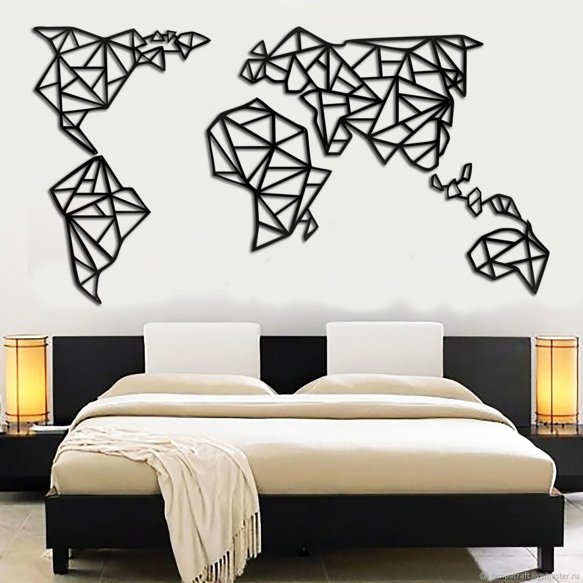 Геометрический декор стен