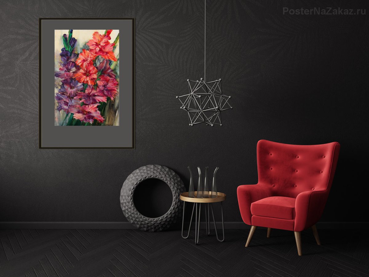 Комната с красной подсветкой