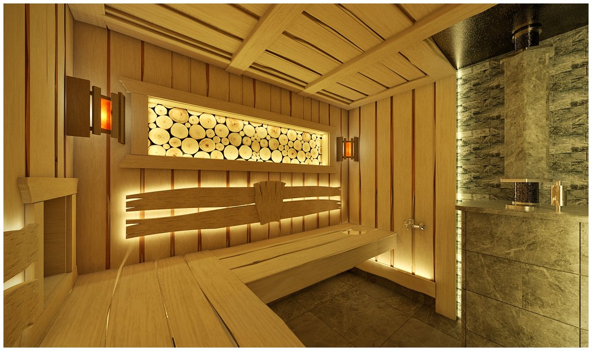 Отделка стен в бане