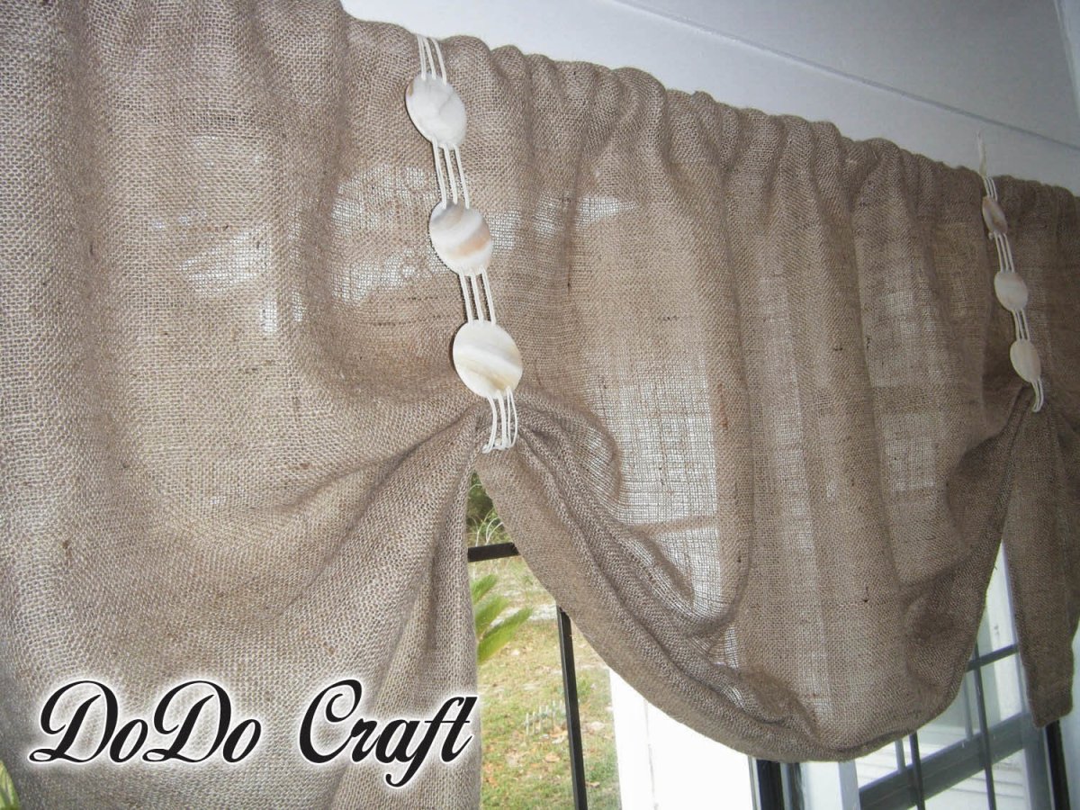 Занавески из Мешковины в старину