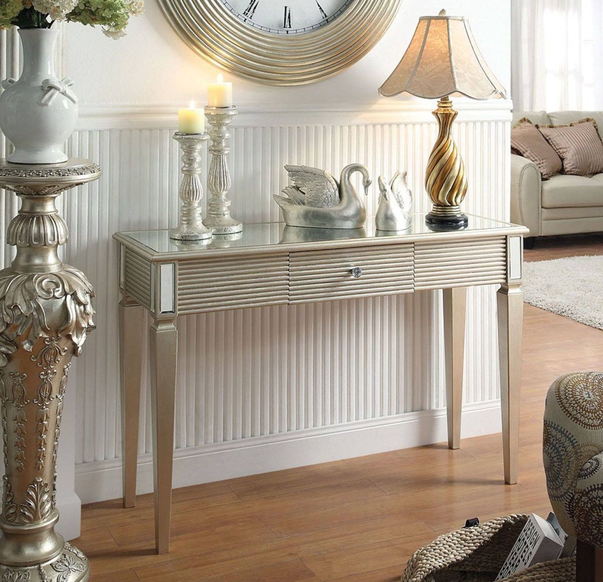 Черная рама консоль