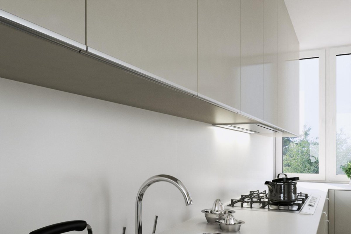 Алюминиевый врезной профиль UKW-17 С двумя врезками