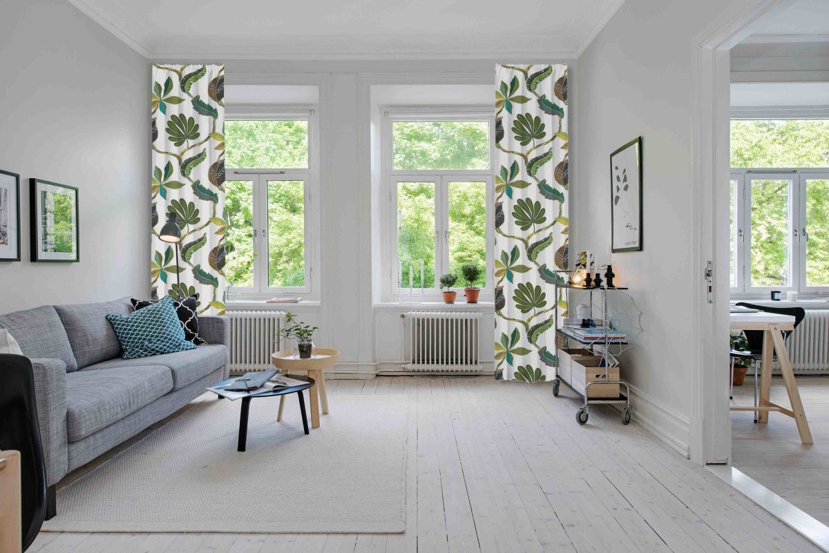 Скандинавский стиль ткани в интерьере