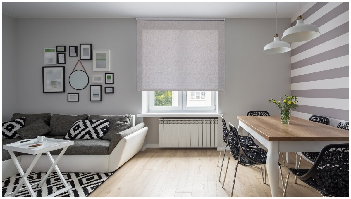 Римская штора в скандинавском стиле