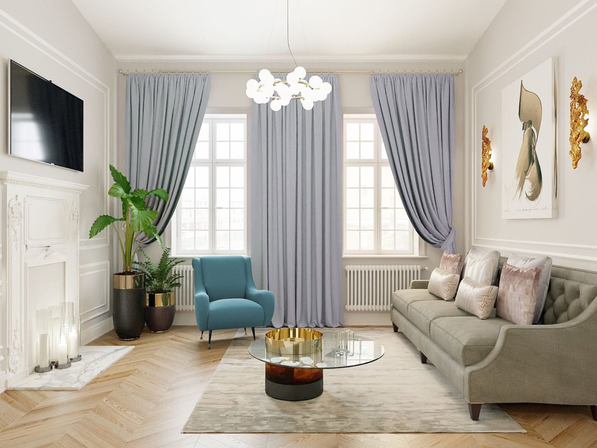 Шторы в гостиную