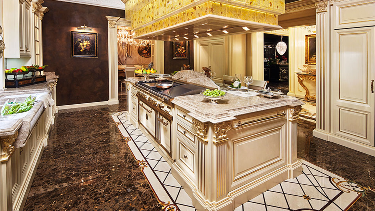 Кухня дорогая современная