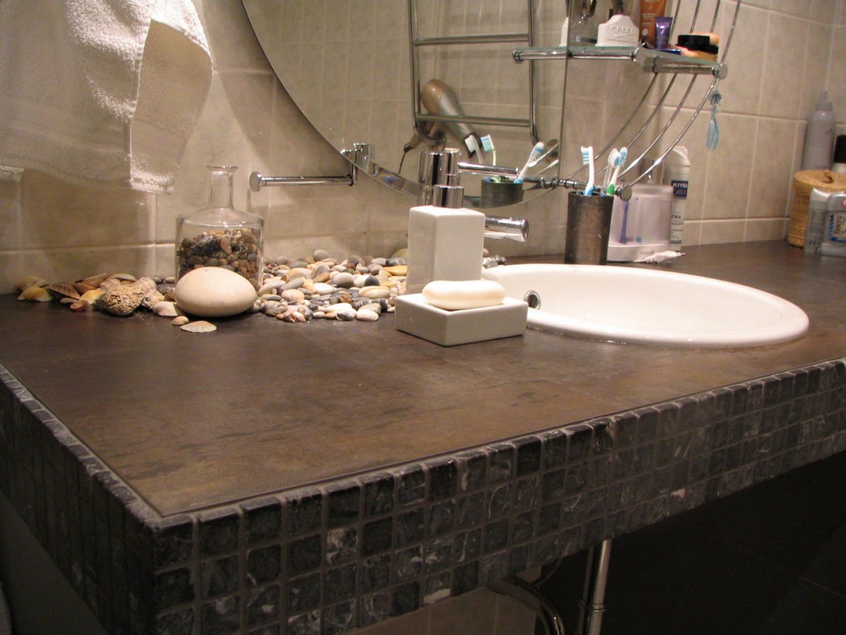 Столешница из декоративной штукатурки