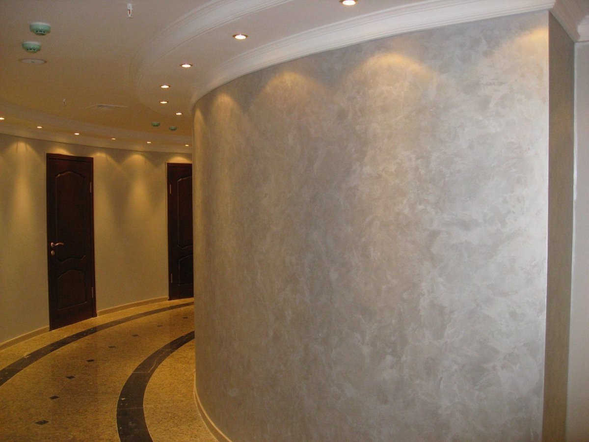 Мозаичная штукатурка в интерьере