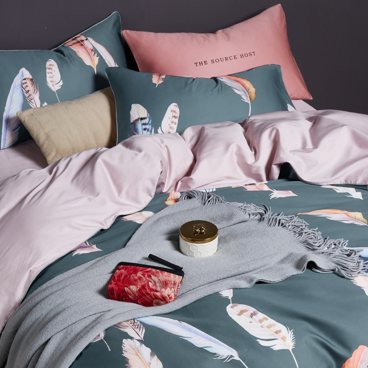 Комплект постельного белья сатин премиум Египетский хлопок cpar023