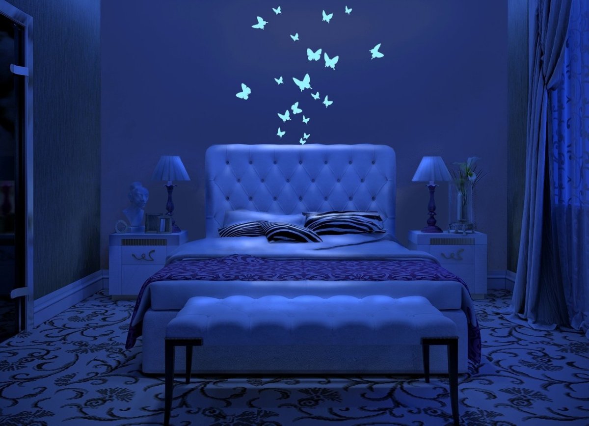 Люминесцентная краска в интерьере