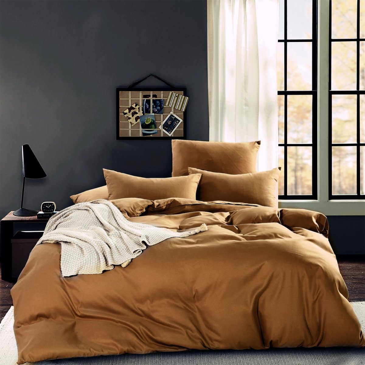 КПБ 2сп сатин однотонный латте