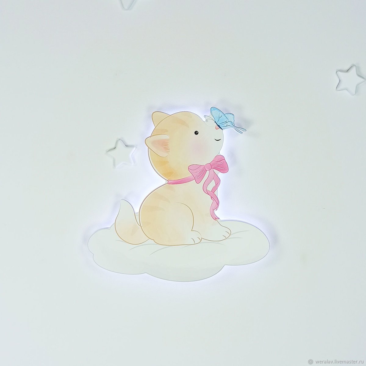 Ночник настенный детский кошка