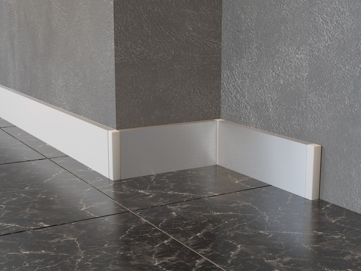 Алюминиевый плинтус и двери Инвизибл