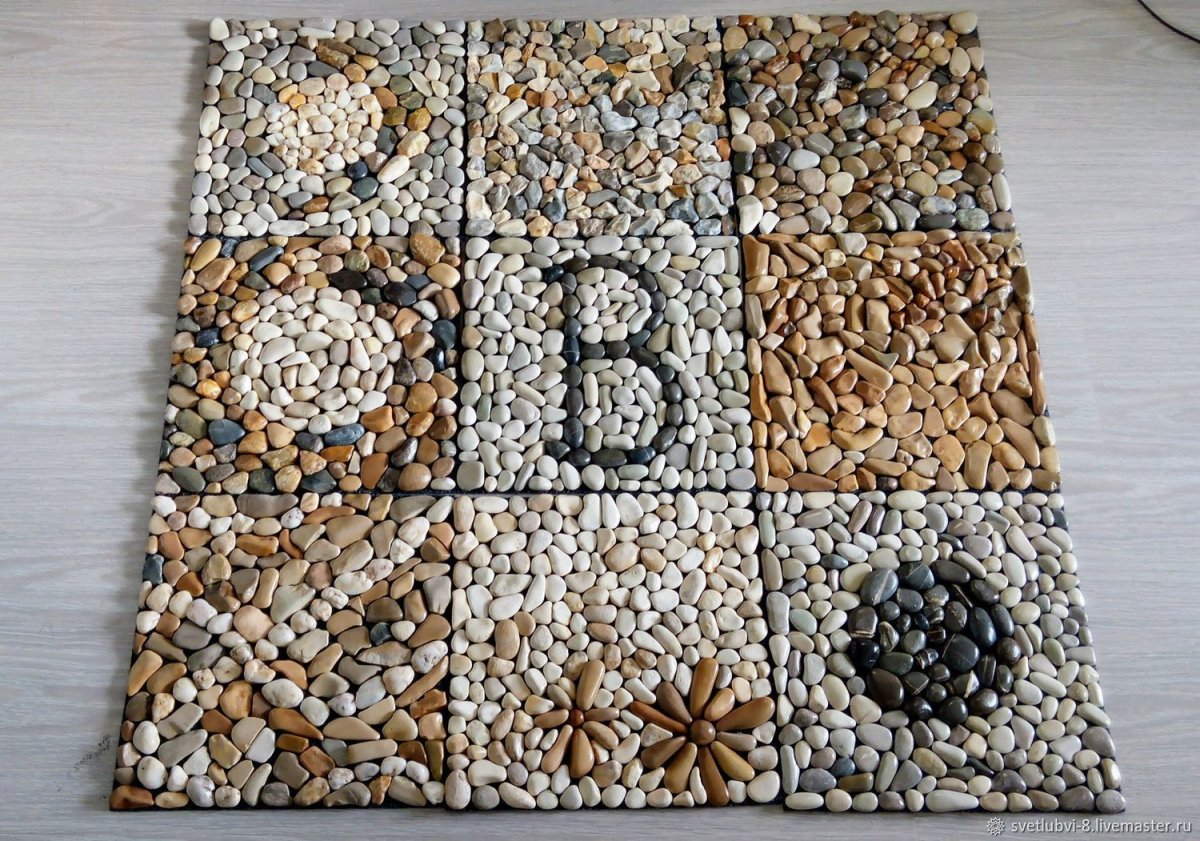 Декоративная галька для интерьера