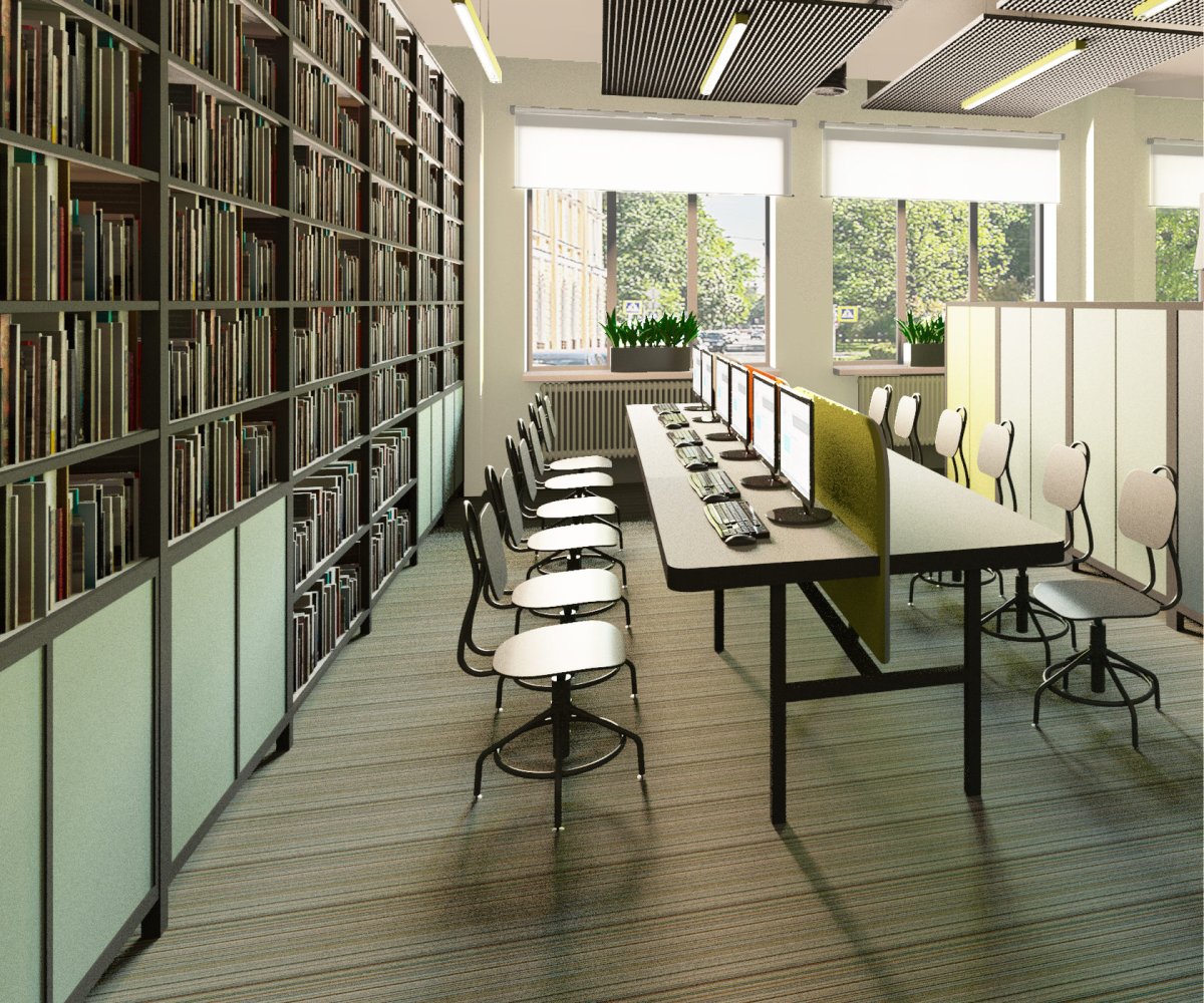 Библиотека Охта Lab в Санкт-Петербурге