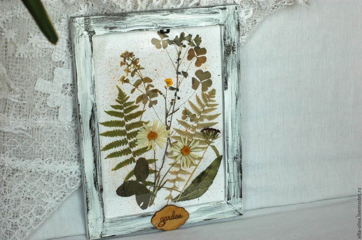 Панно из сухоцветов