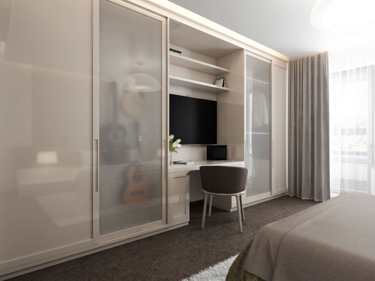 Рабочее место в шкафу