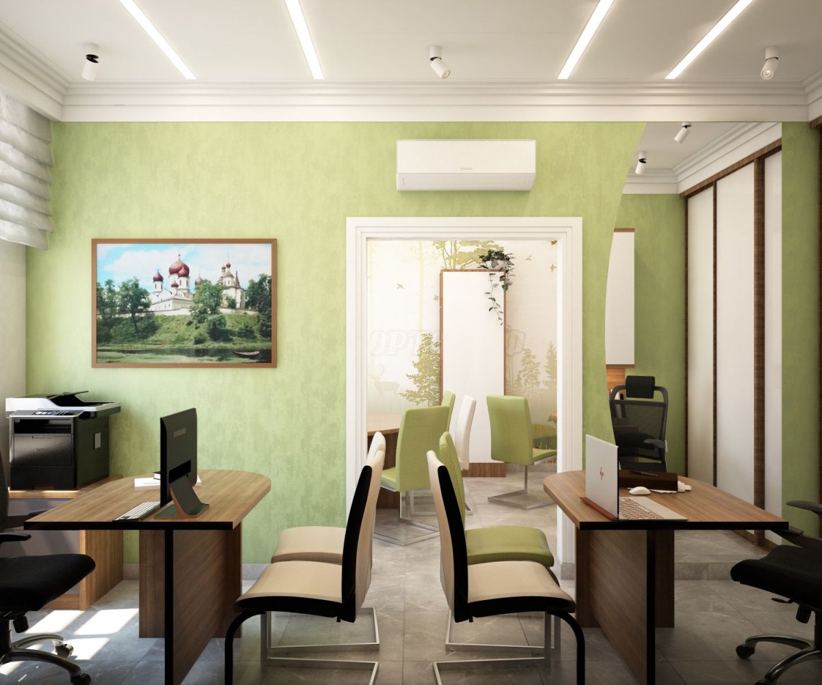 Интерьер кабинета в офисе