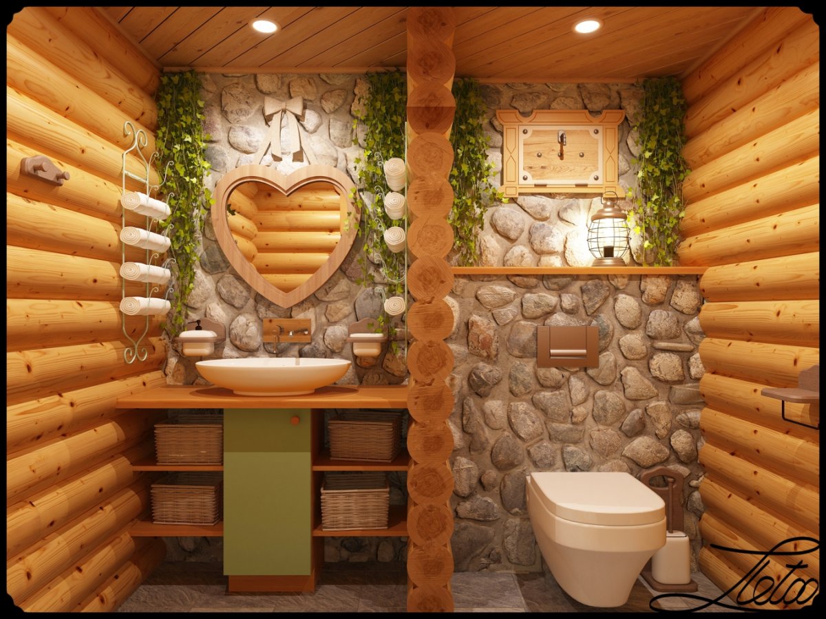 Отделка сауны в современном стиле абаш