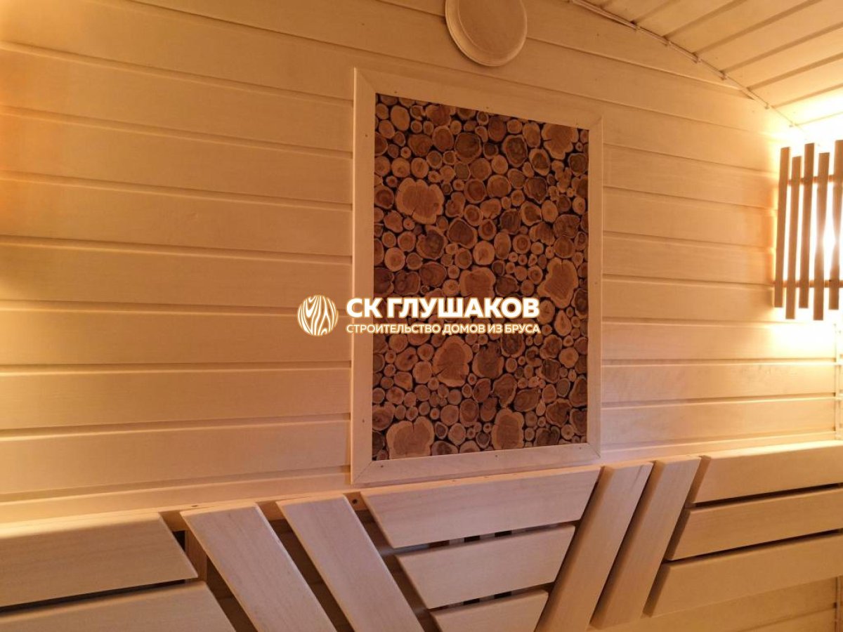 Баня 6*6 с большой парилкой