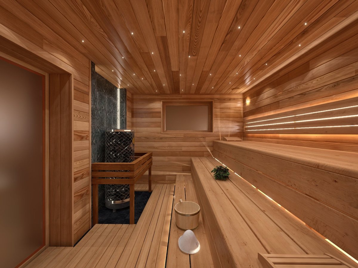 Интерьер гостиницы мебель из можжевельника