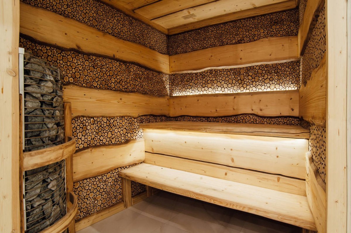 Отделка стен в бане