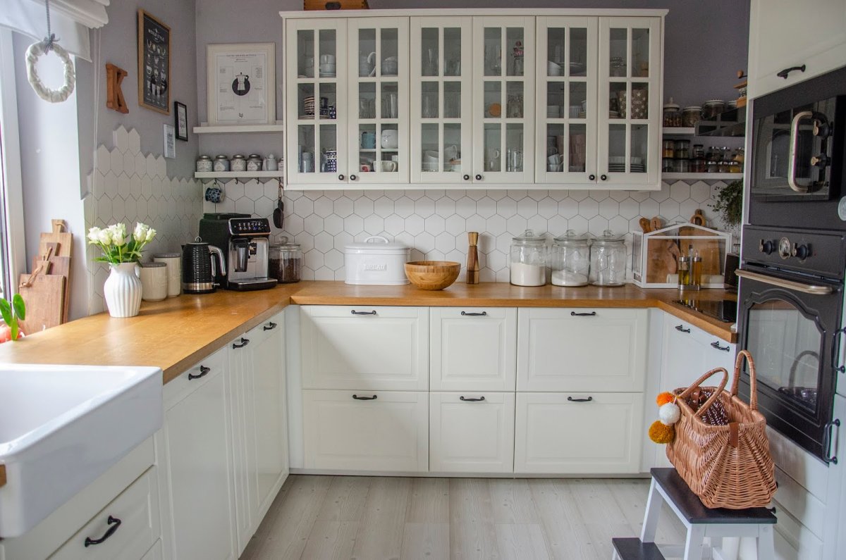 Кухня икеа Будбин серая