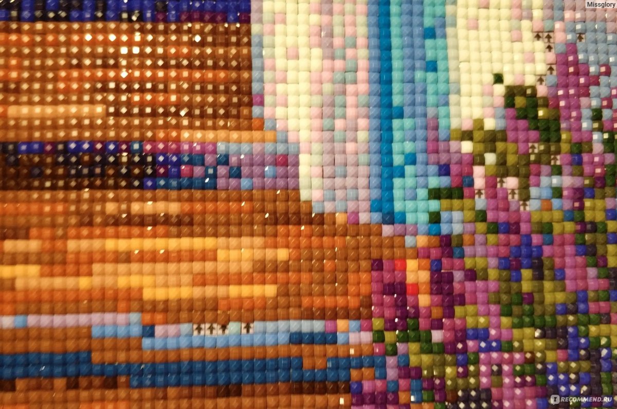 Алмазная мозаика макро