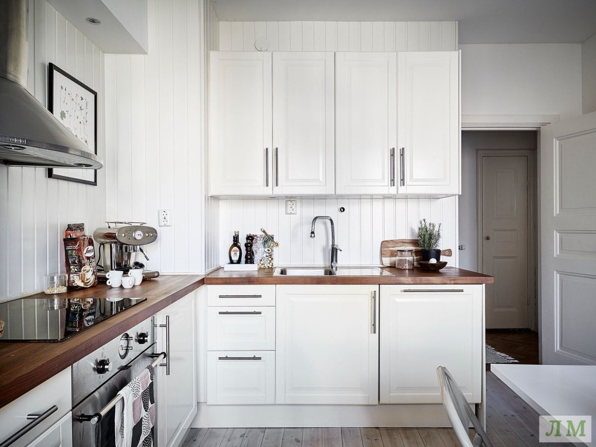 Кухня икеа Воксторп дерево