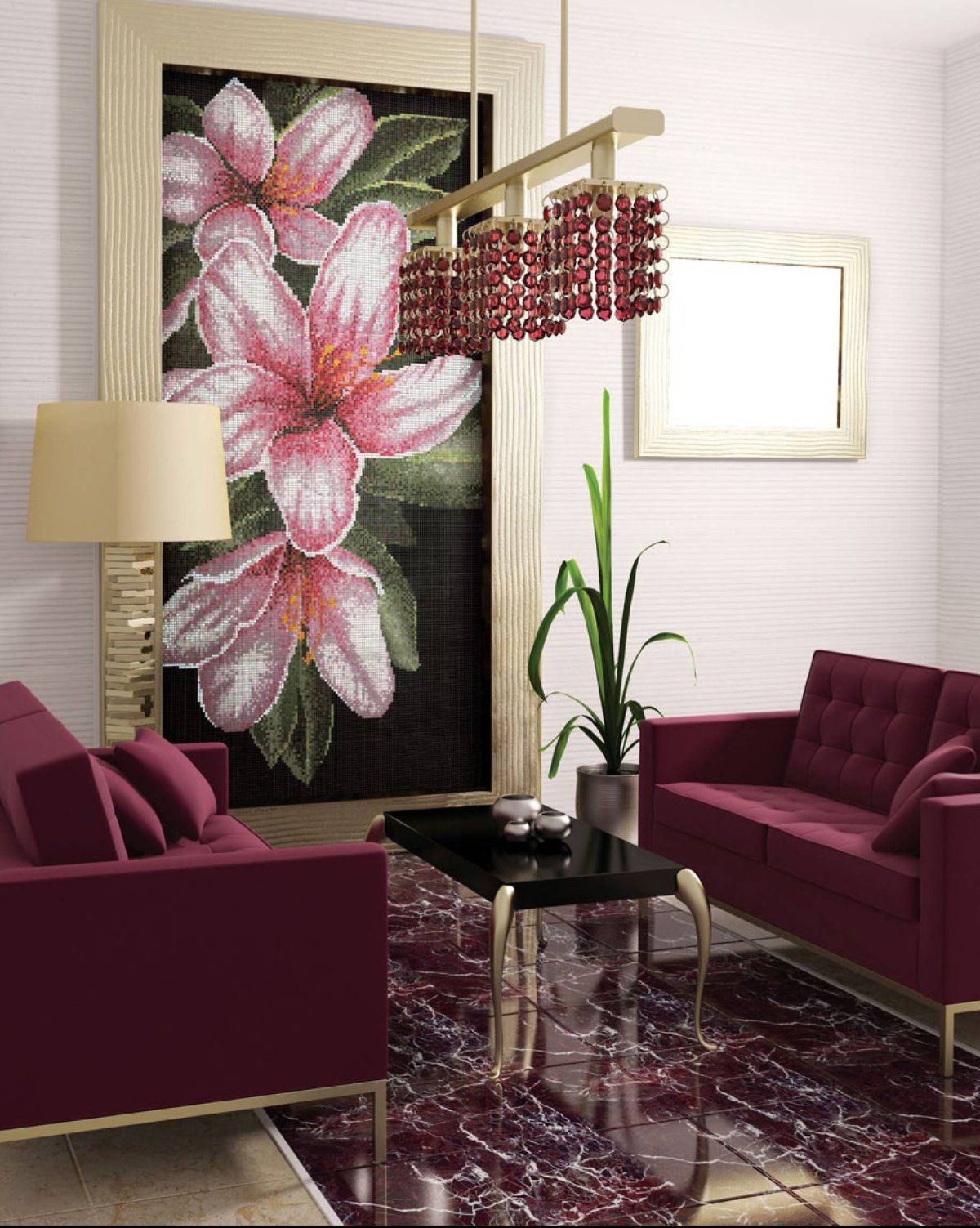 Панно из мозаики