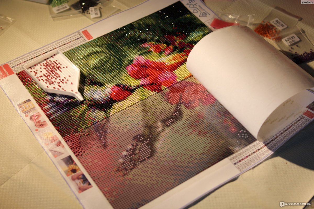 Алмазная мозаика процесс работы