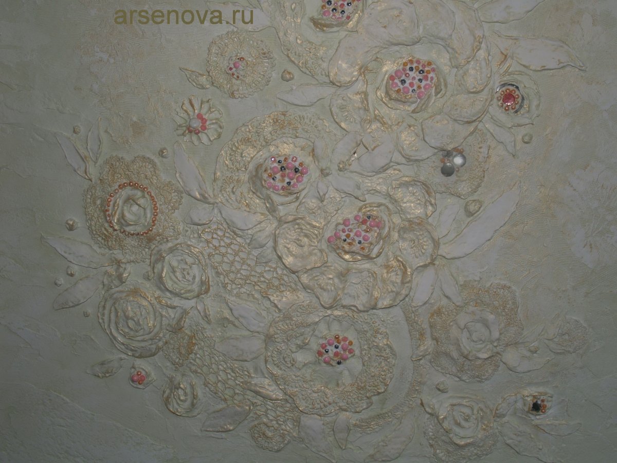 Декоративная кружевная штукатурка