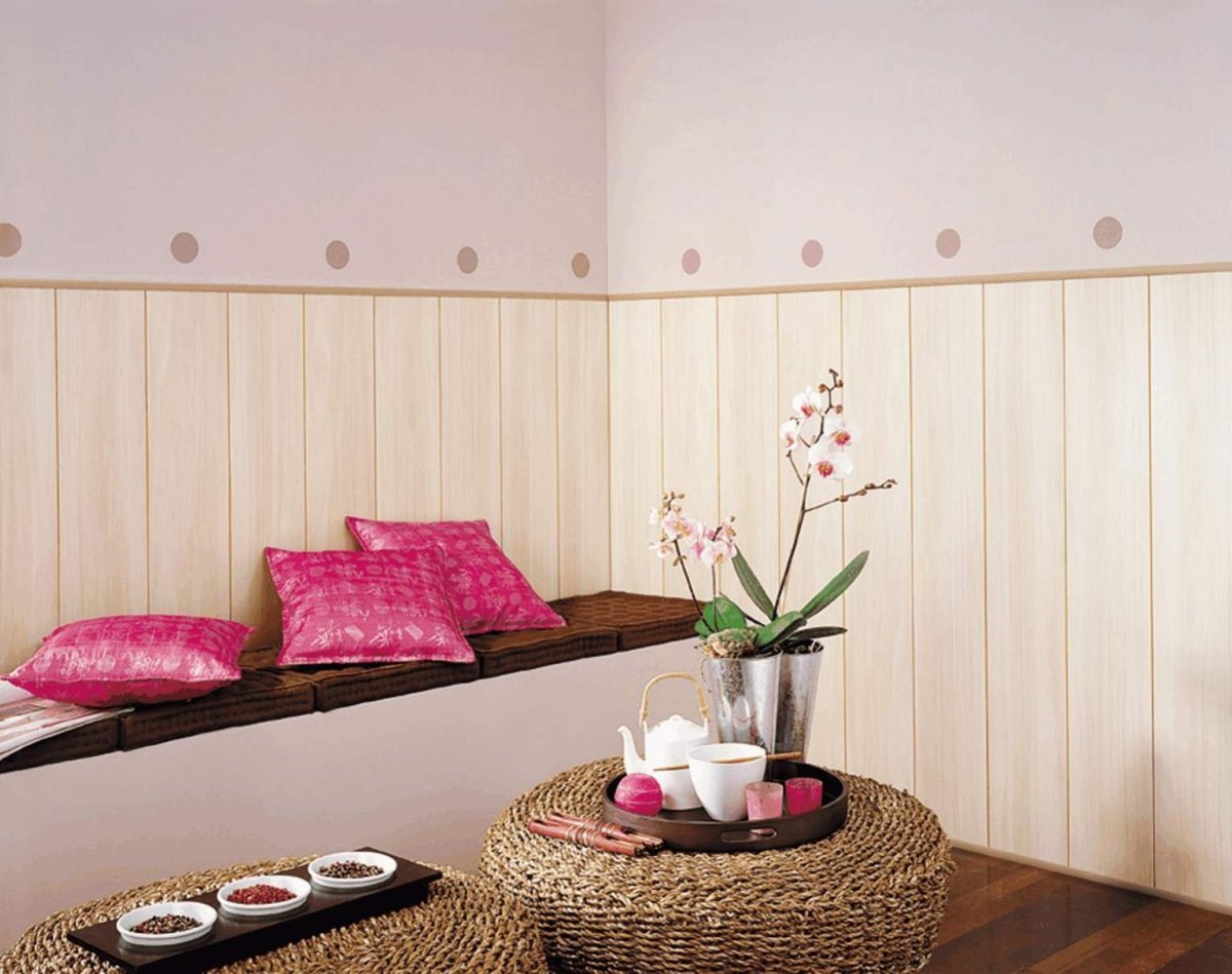 Крашееная вагонка в интерьере