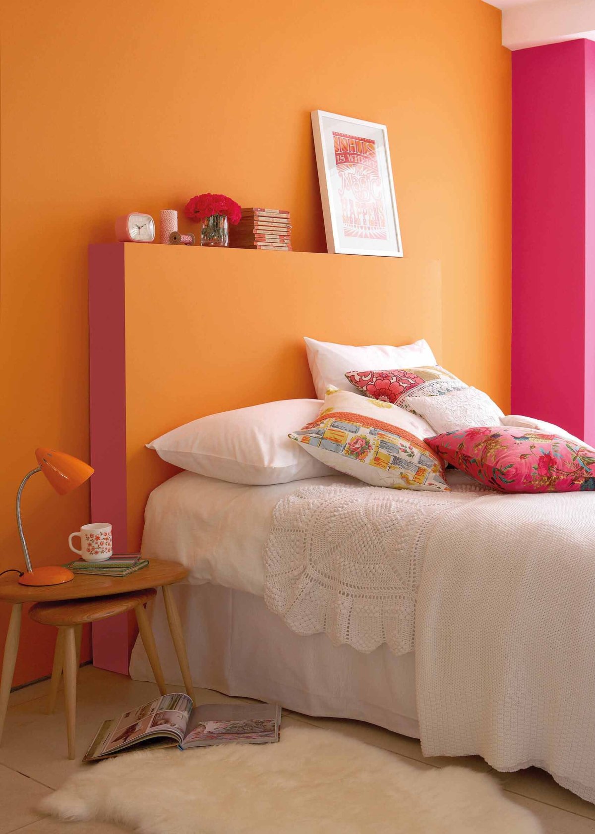 Краска little Greene Orange в интерьере
