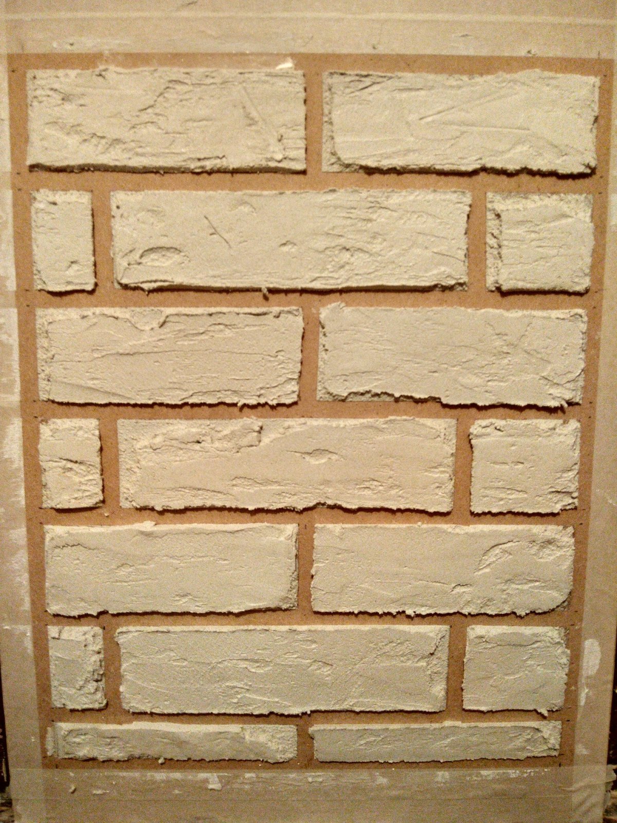 Штукатурка кирпичиками