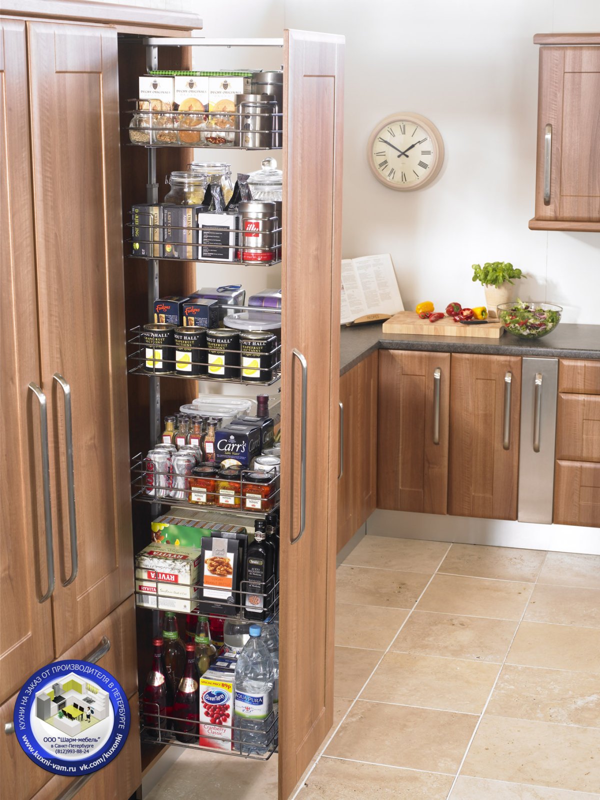 Удобные шкафы для кухни