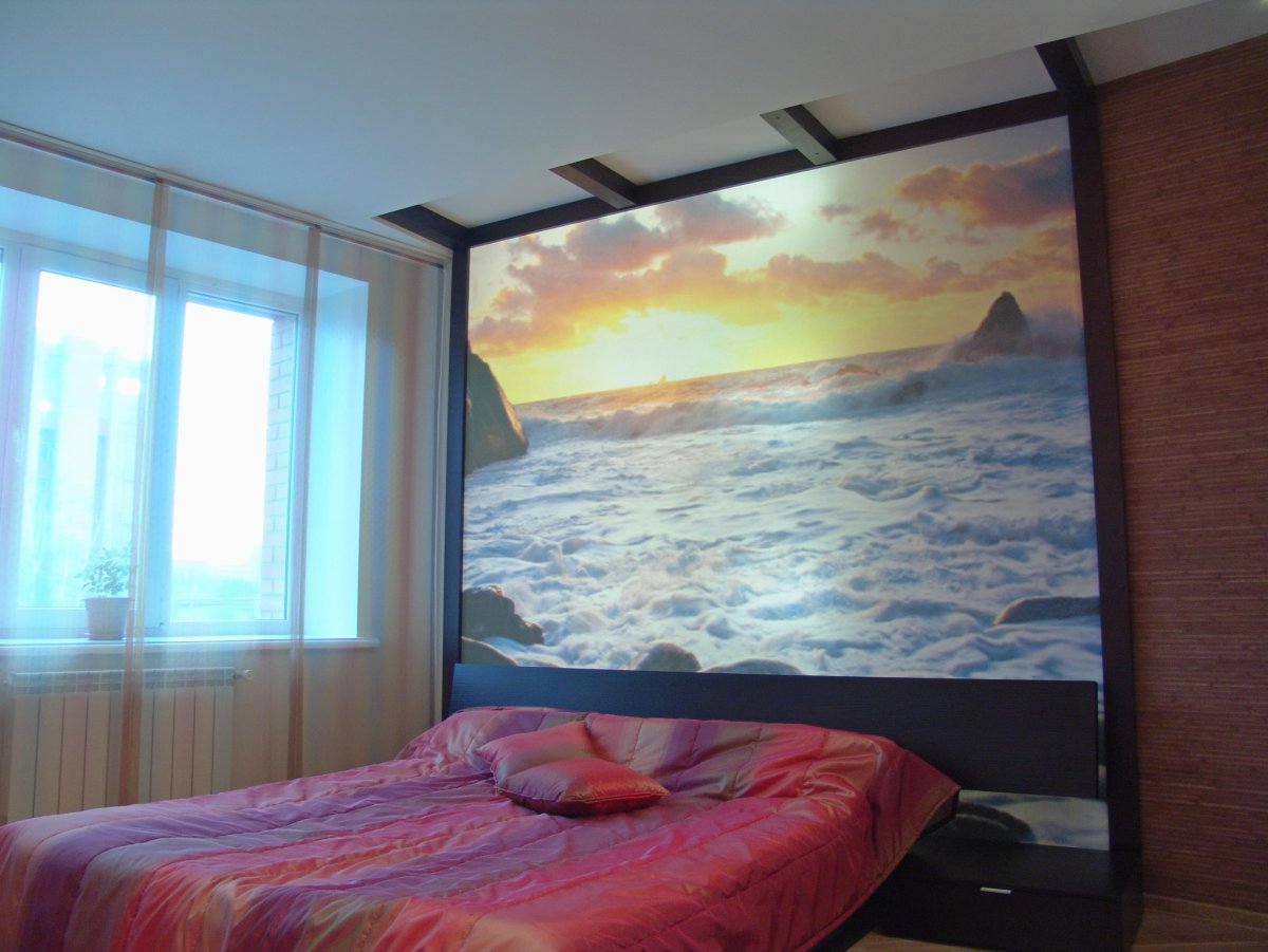 Фотообои в спальню