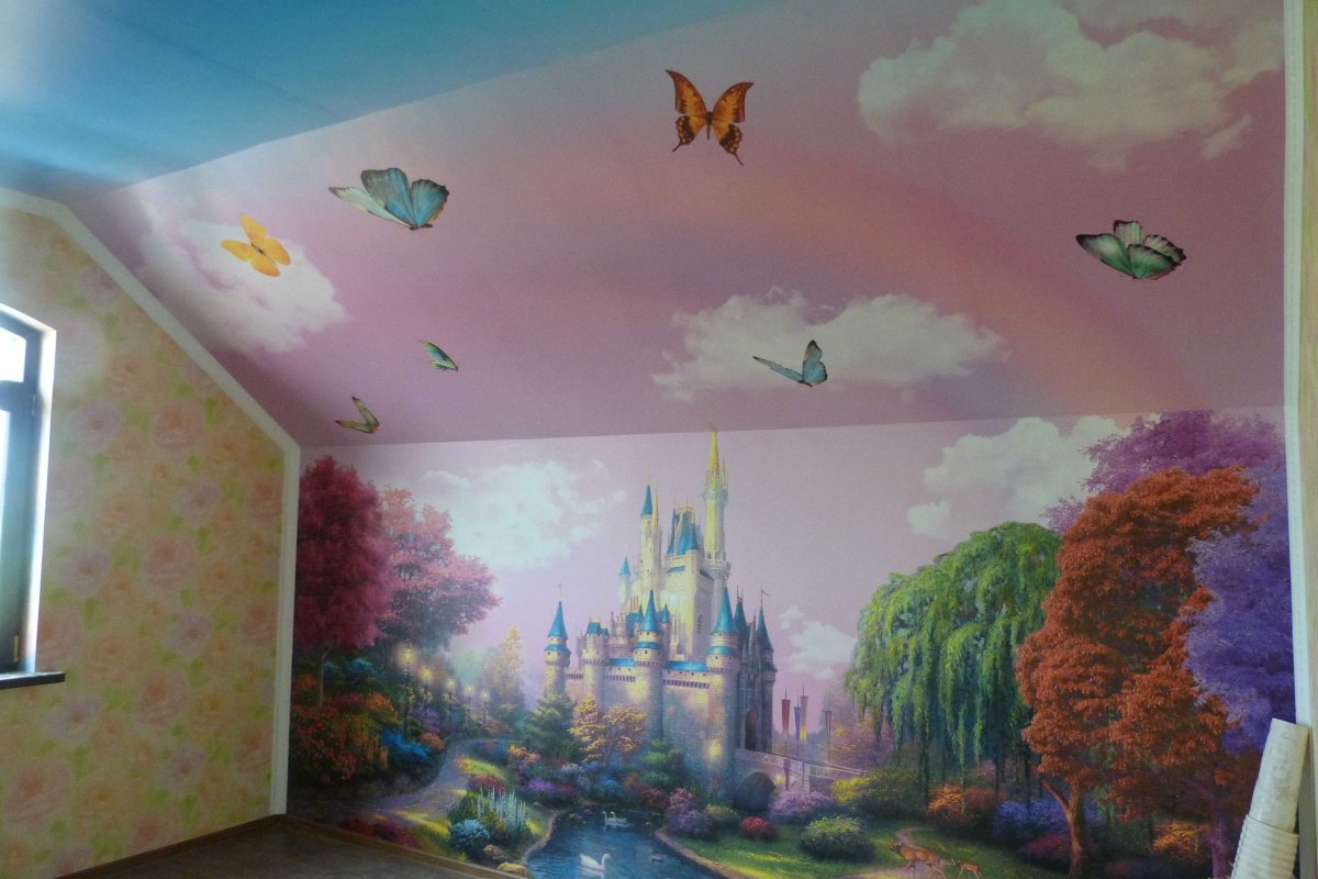 Натяжные стены