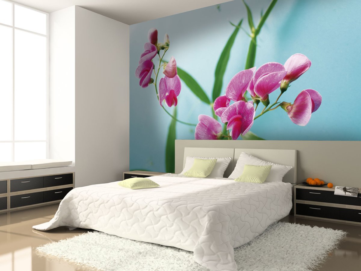 Фотопечать на стене в интерьере