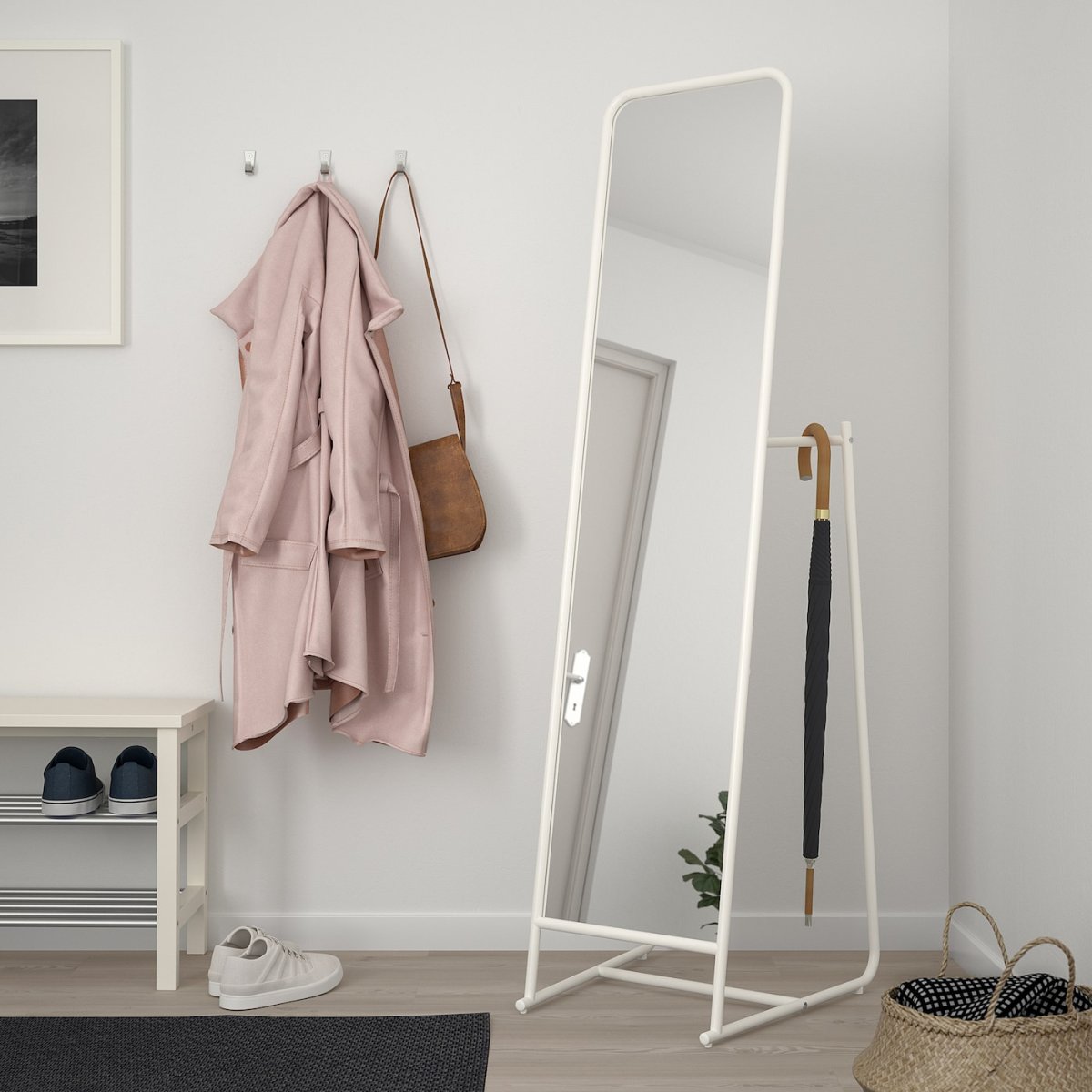 Knapper кнаппер зеркало напольное, белый48x160 см